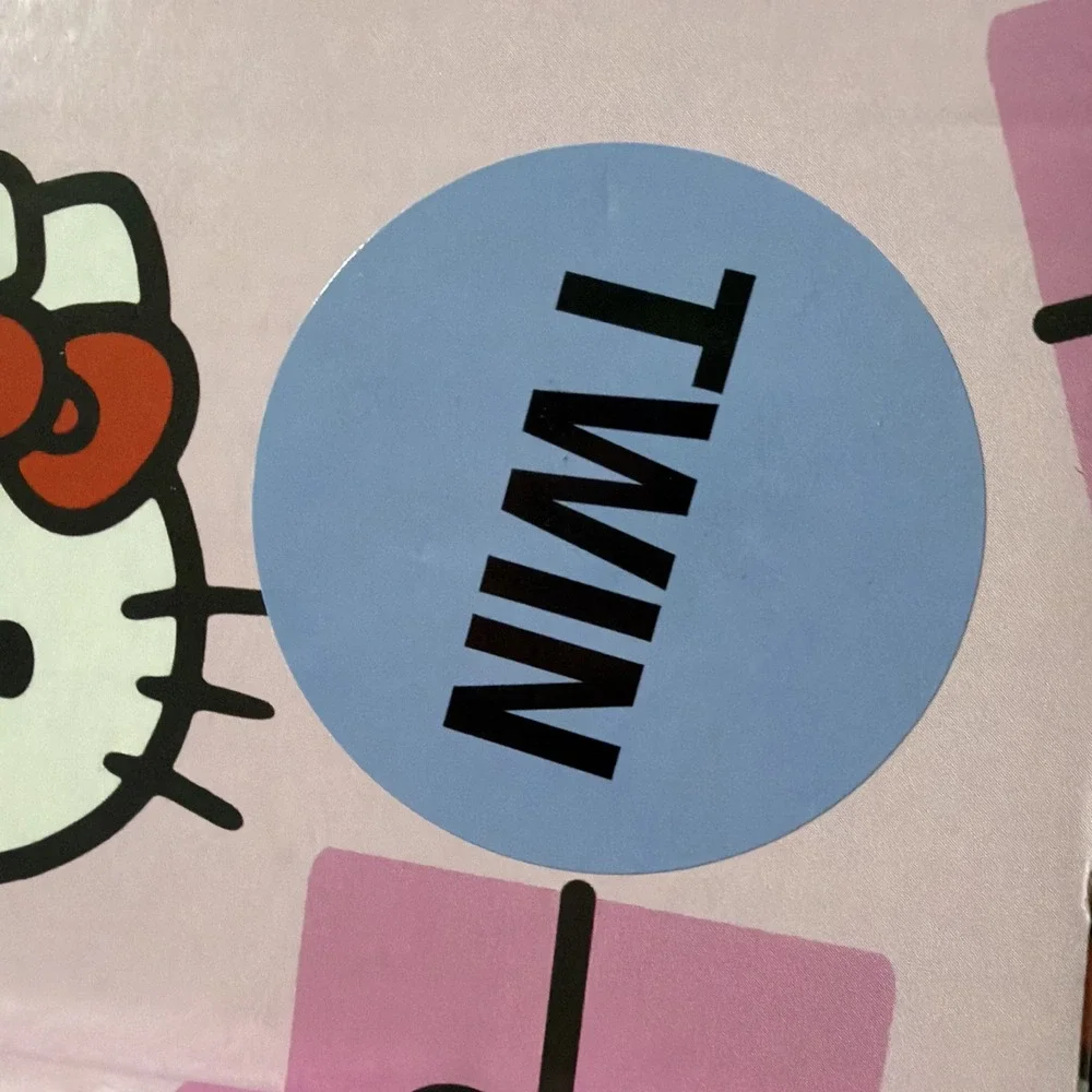 Hello‎ Kitty Christmas Pink Sherpa Backed Twin Blanket NWT/Box 60x90
